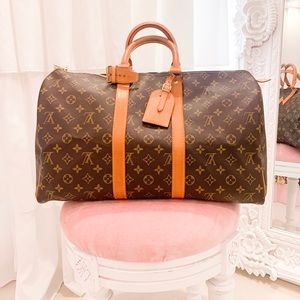 Louis Vuitton Bag Keepall 45 Brown Monogram